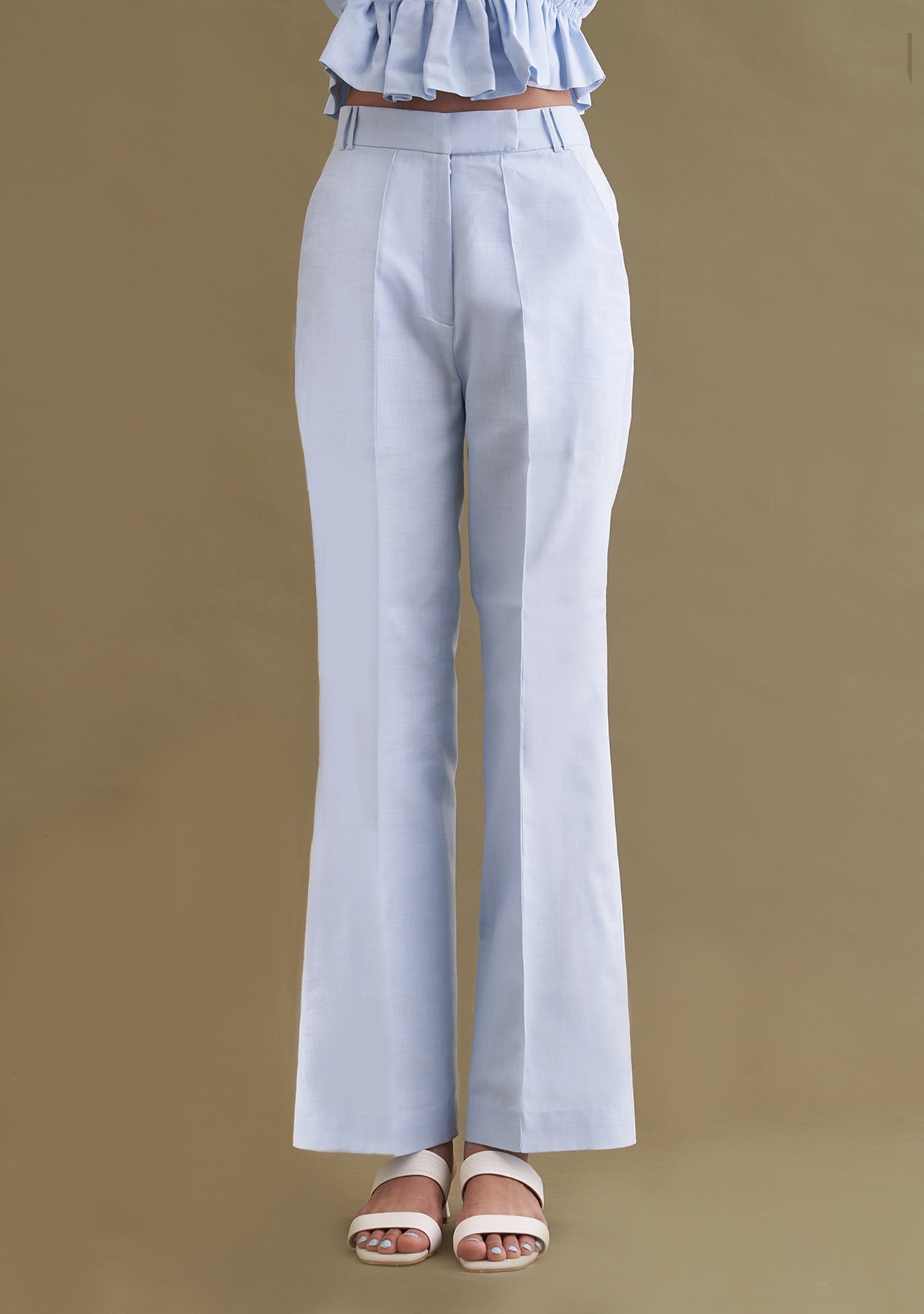 Amoshi Riley Trousers Š—– women dress online - powderblue - amoshi.in