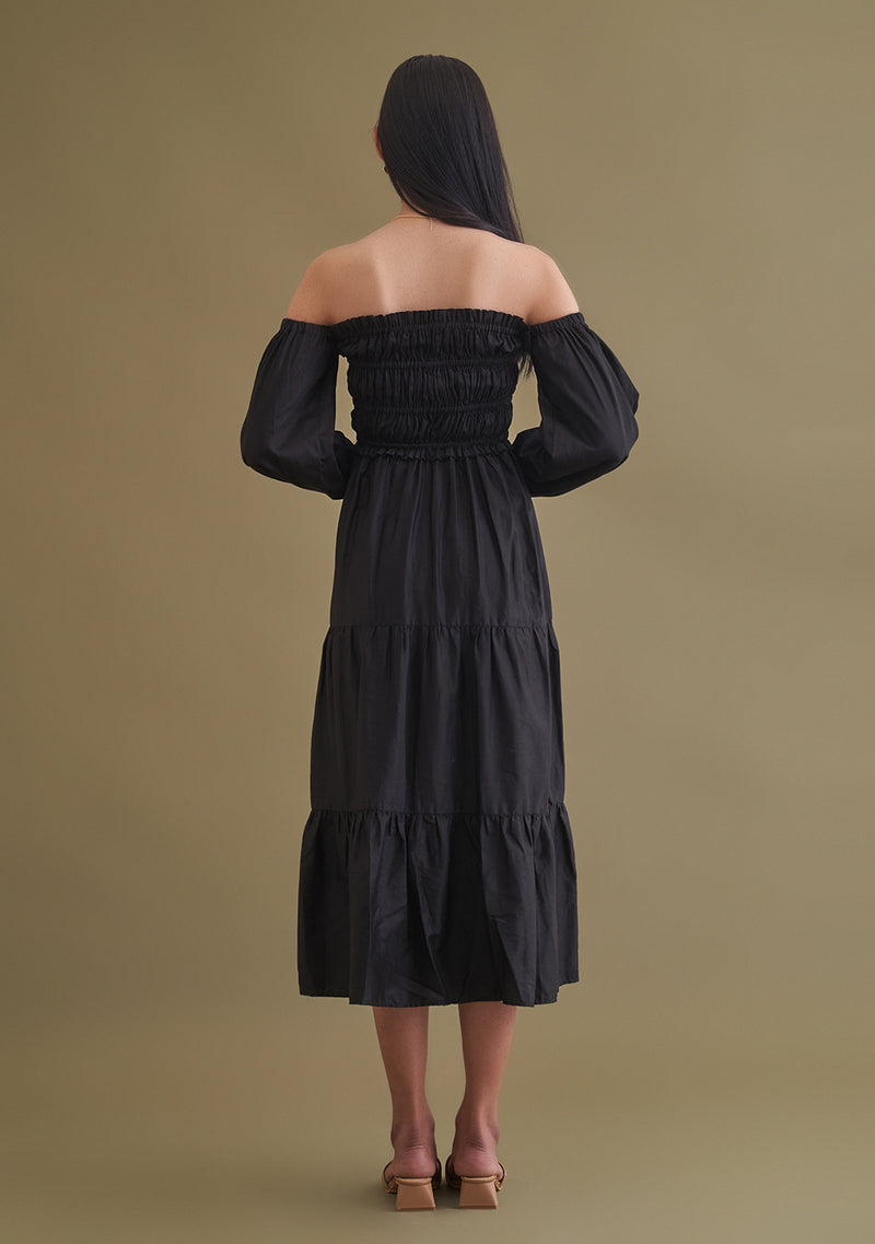 Amoshi Love Midi party wear Dress online - black Š—– amoshi.in 