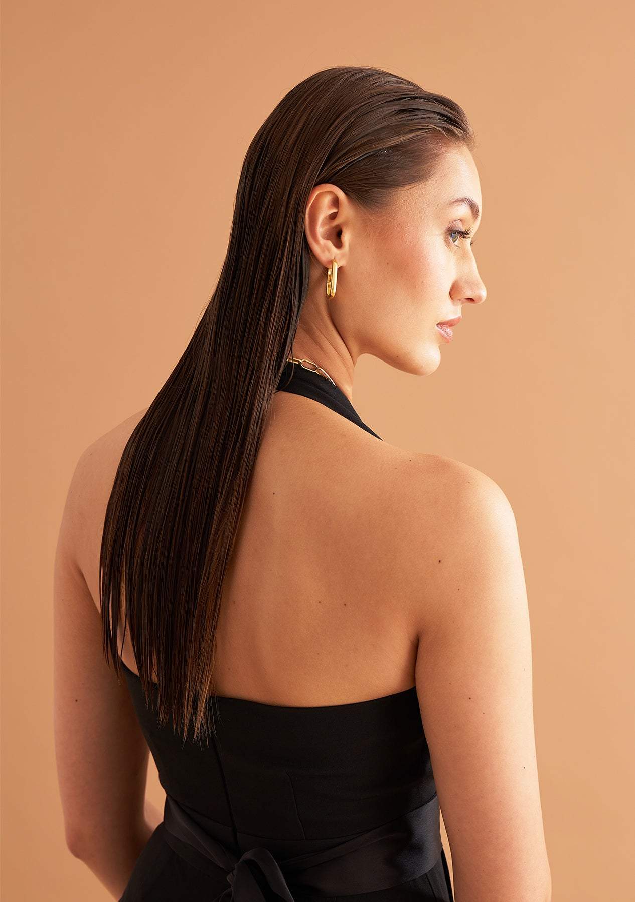 Peaches Jumpsuit-Amoshi-Front hand pleated jumpsuit