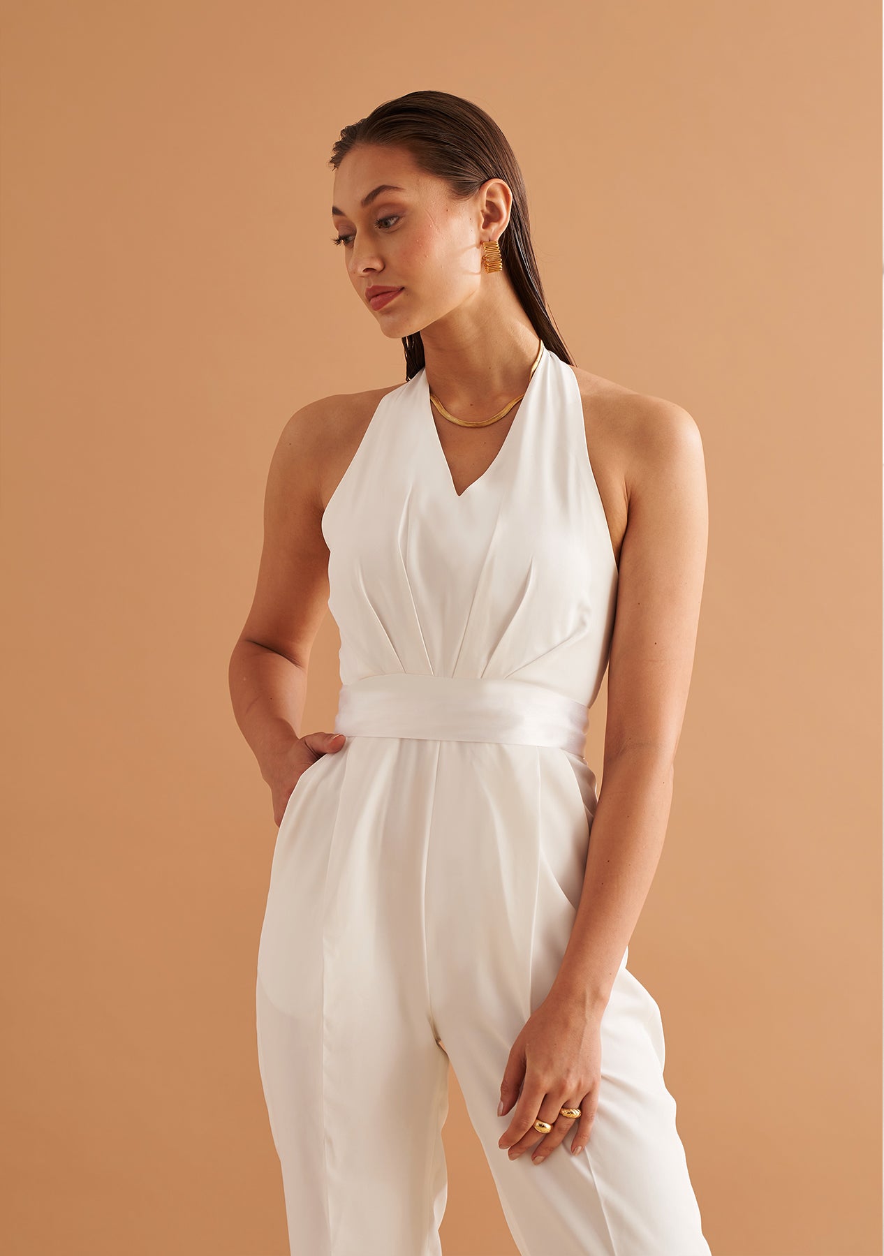 Tarini Manchanda As seen in our Peaches Jumpsuit (White)