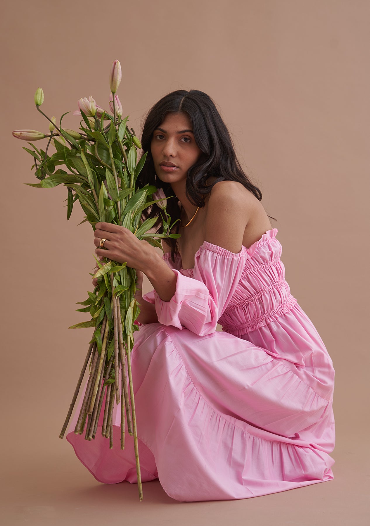 Love Midi Dress (Pink) as seen on Ahana Ghai