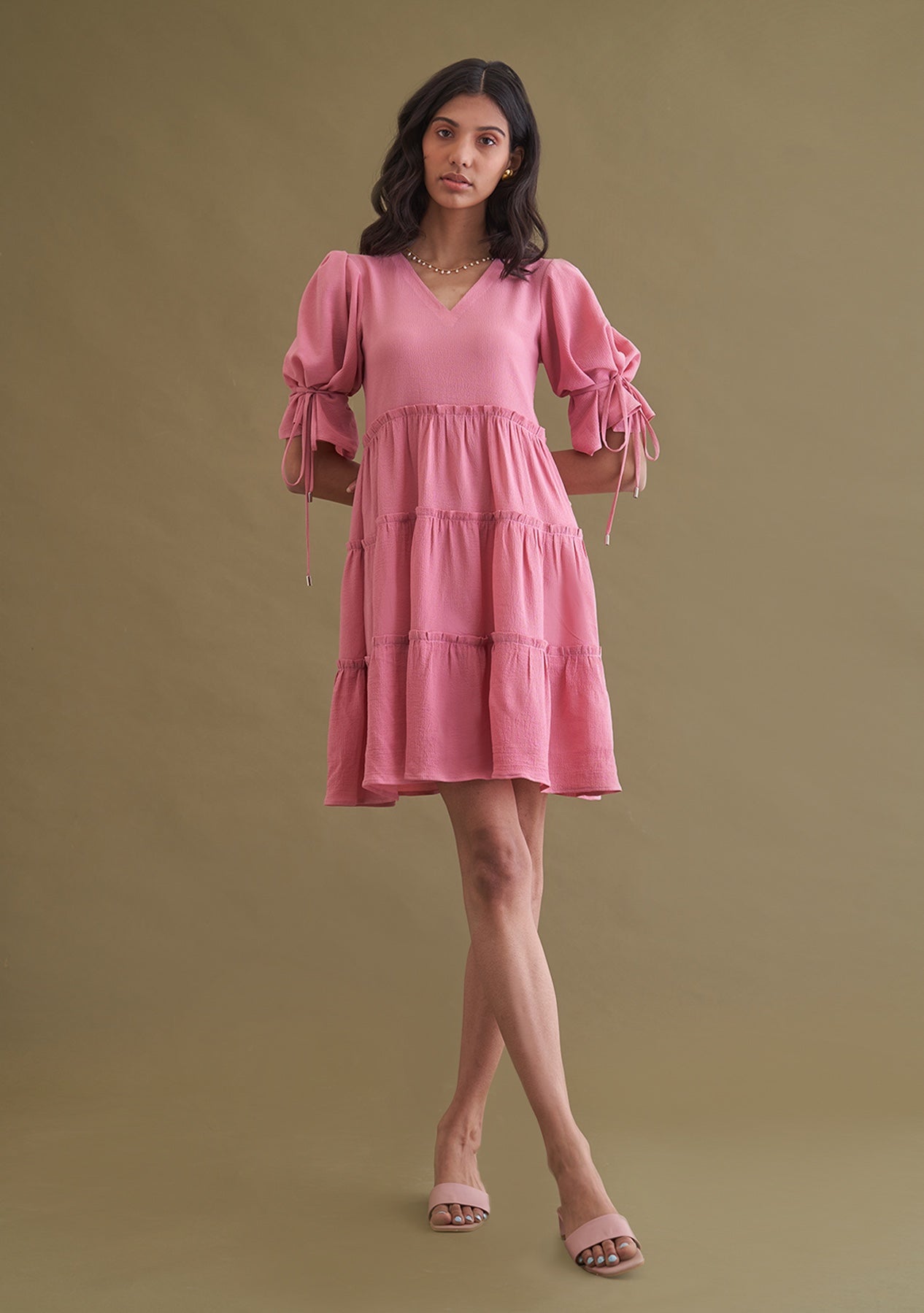 Amoshi Bubbles women Dress online - pink Š—– amoshi.in