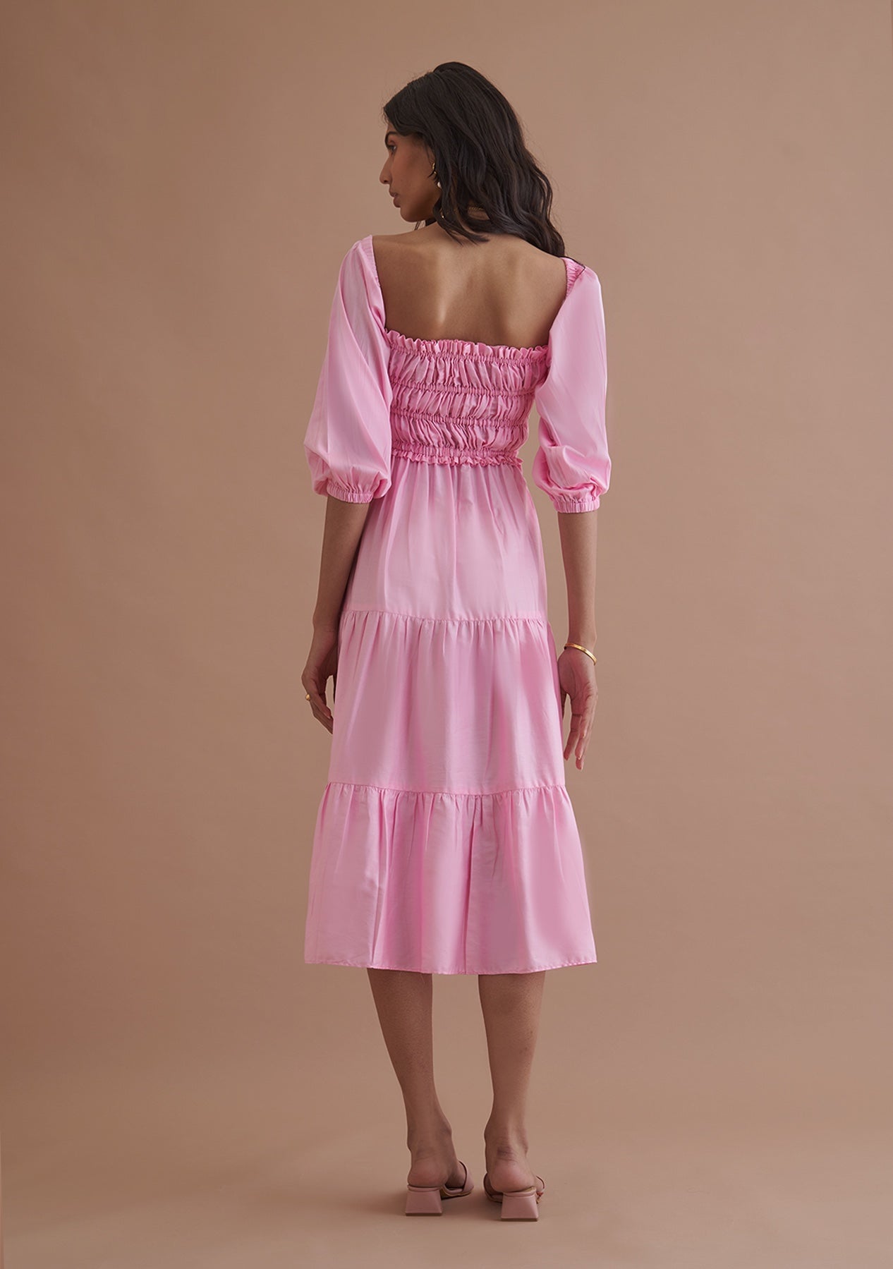 Amoshi Love Midi party wear Dress online - pink Š—– amoshi.in