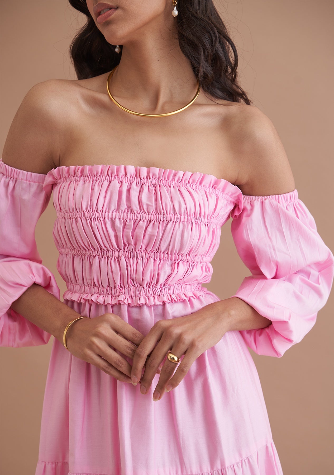 Amoshi Love Midi party wear Dress online - pink Š—– amoshi.in