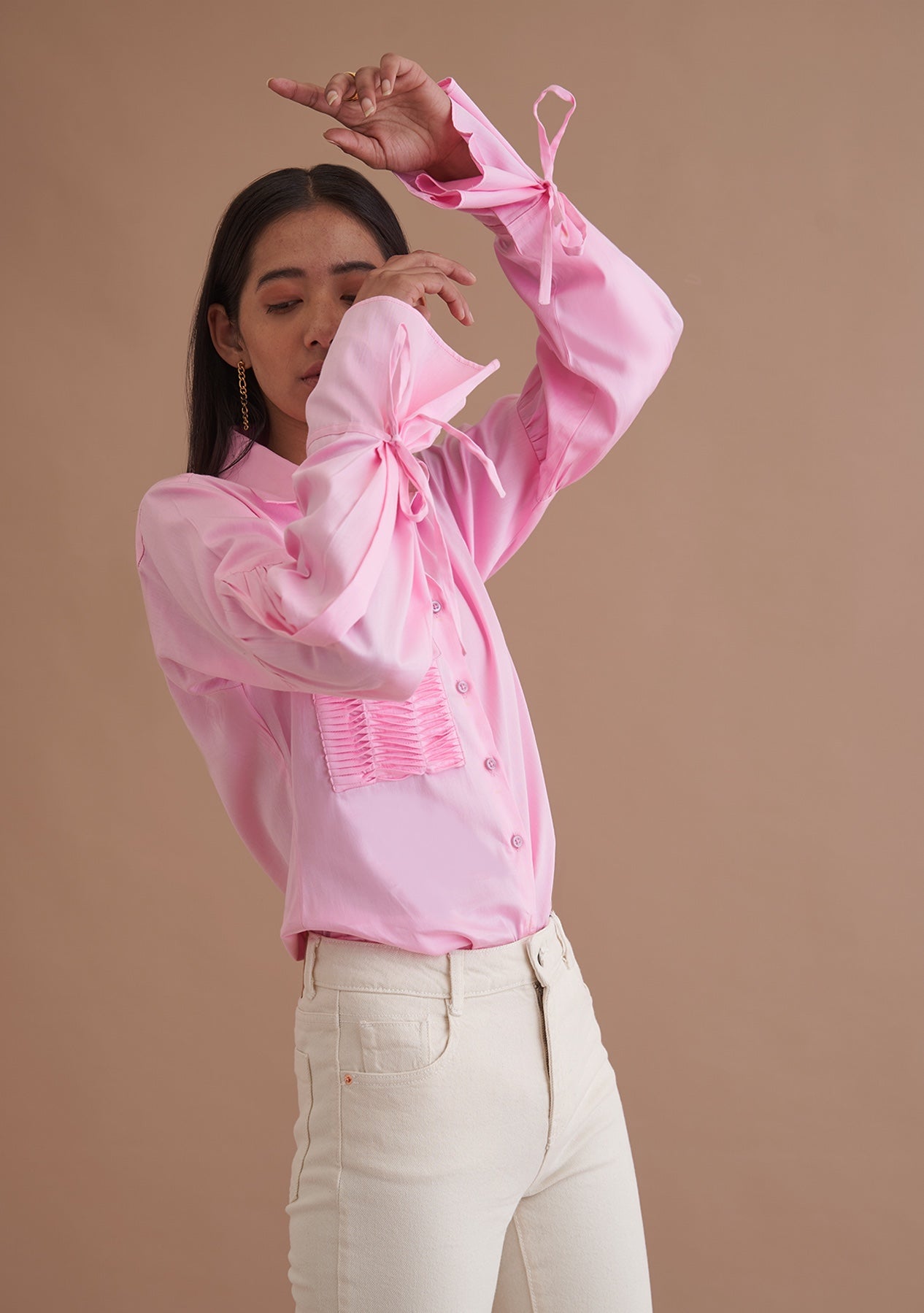 Amoshi Fave Shirt - floral dresses online- pink Š—– amoshi.in