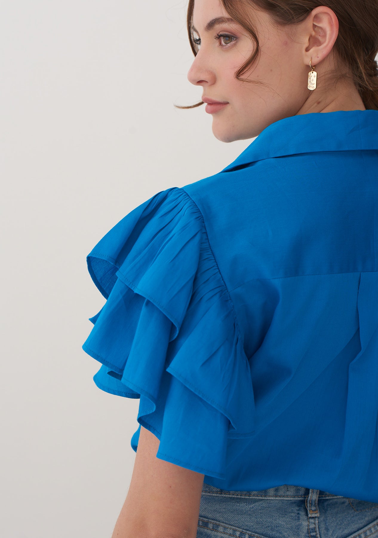 Komal Kapoor As seen in our Raphael Shirt (Blue)