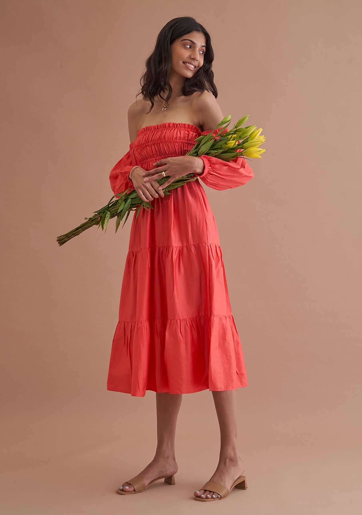 Shiv Shakti Sachdev As seen in our Love Midi Dress (Red)