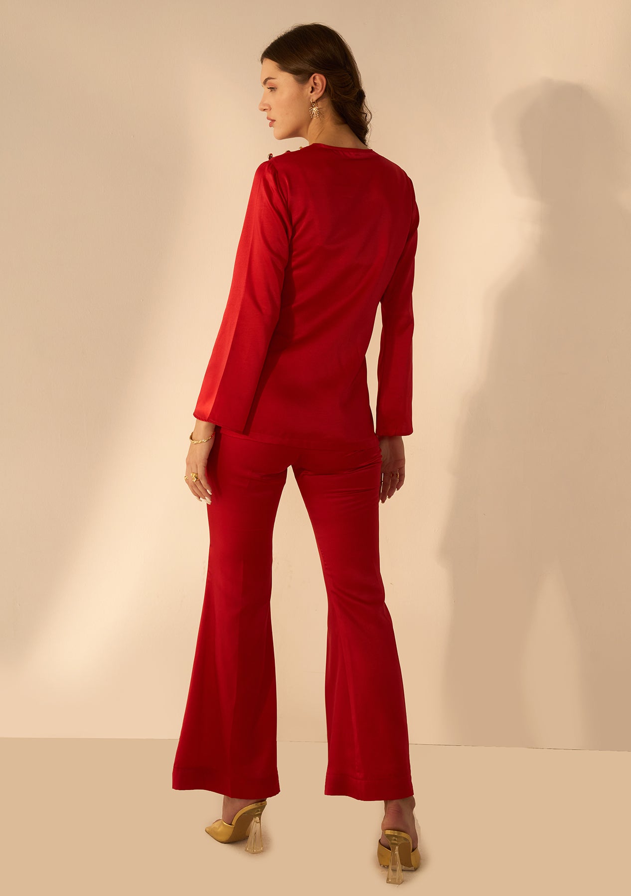 Sarah Co-ord Set (Red)