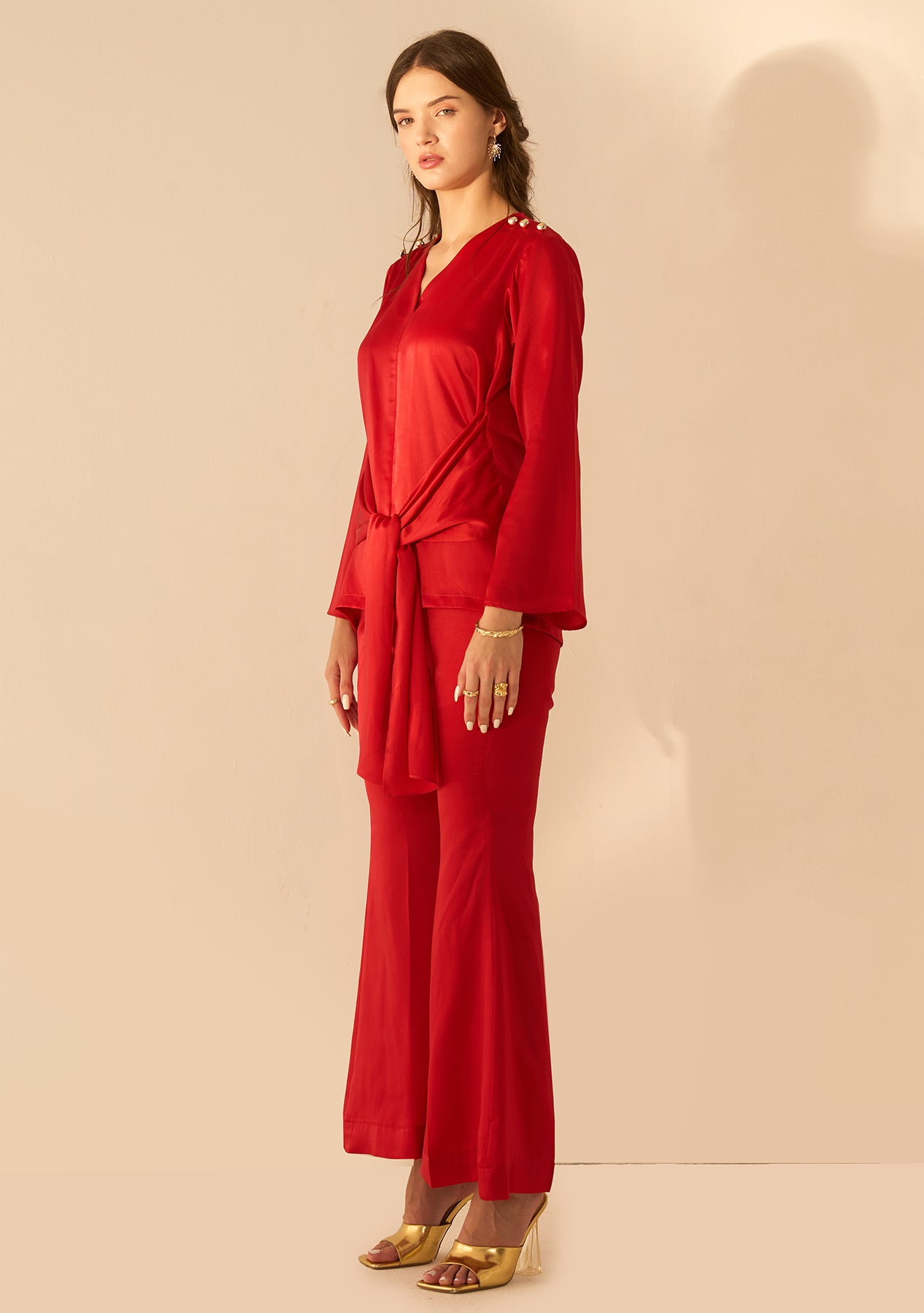 Sarah Co-ord Set (Red)