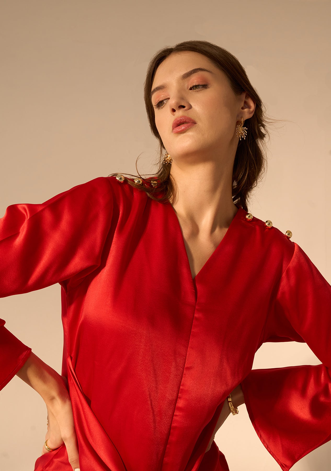 Sarah Co-ord Set (Red)