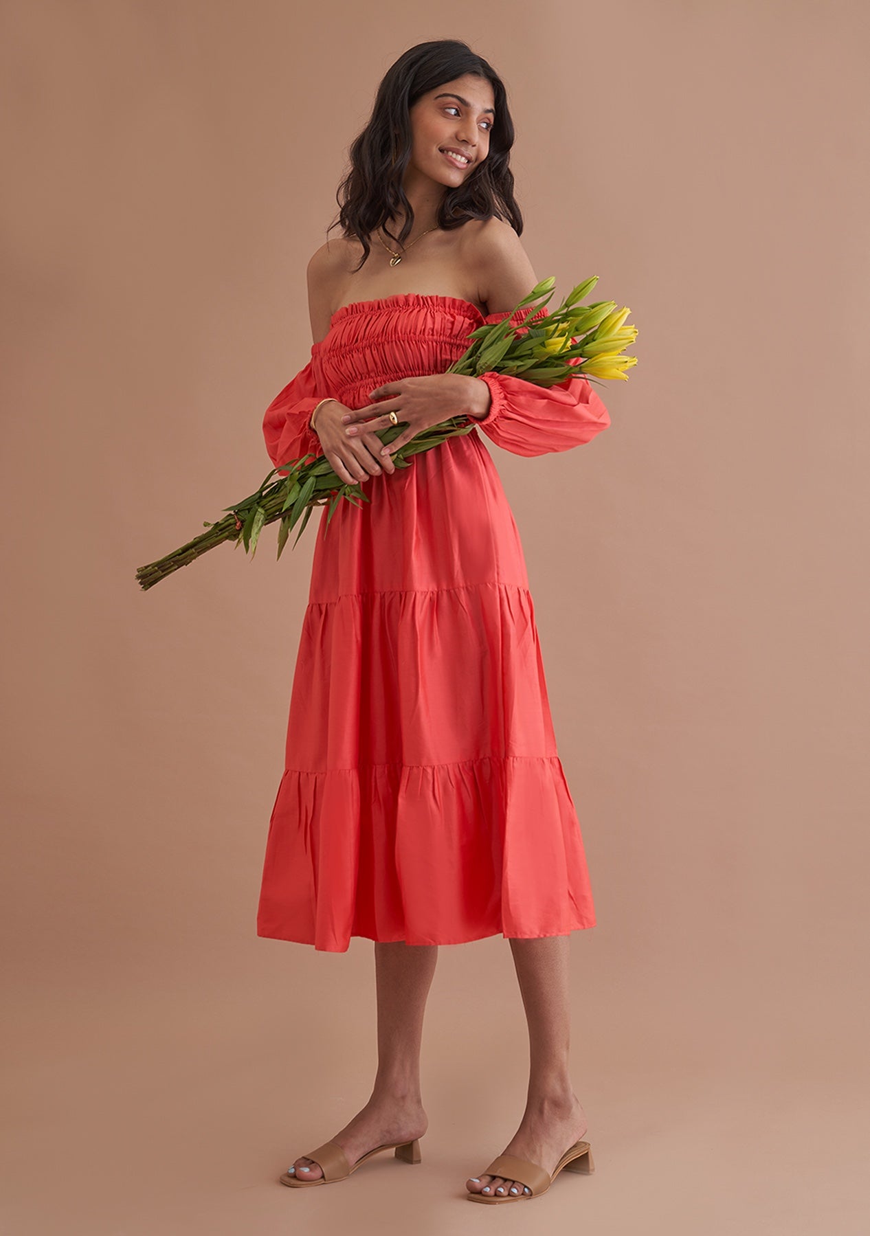 Amoshi Love Midi party wear Dress online - red Š—– amoshi.in