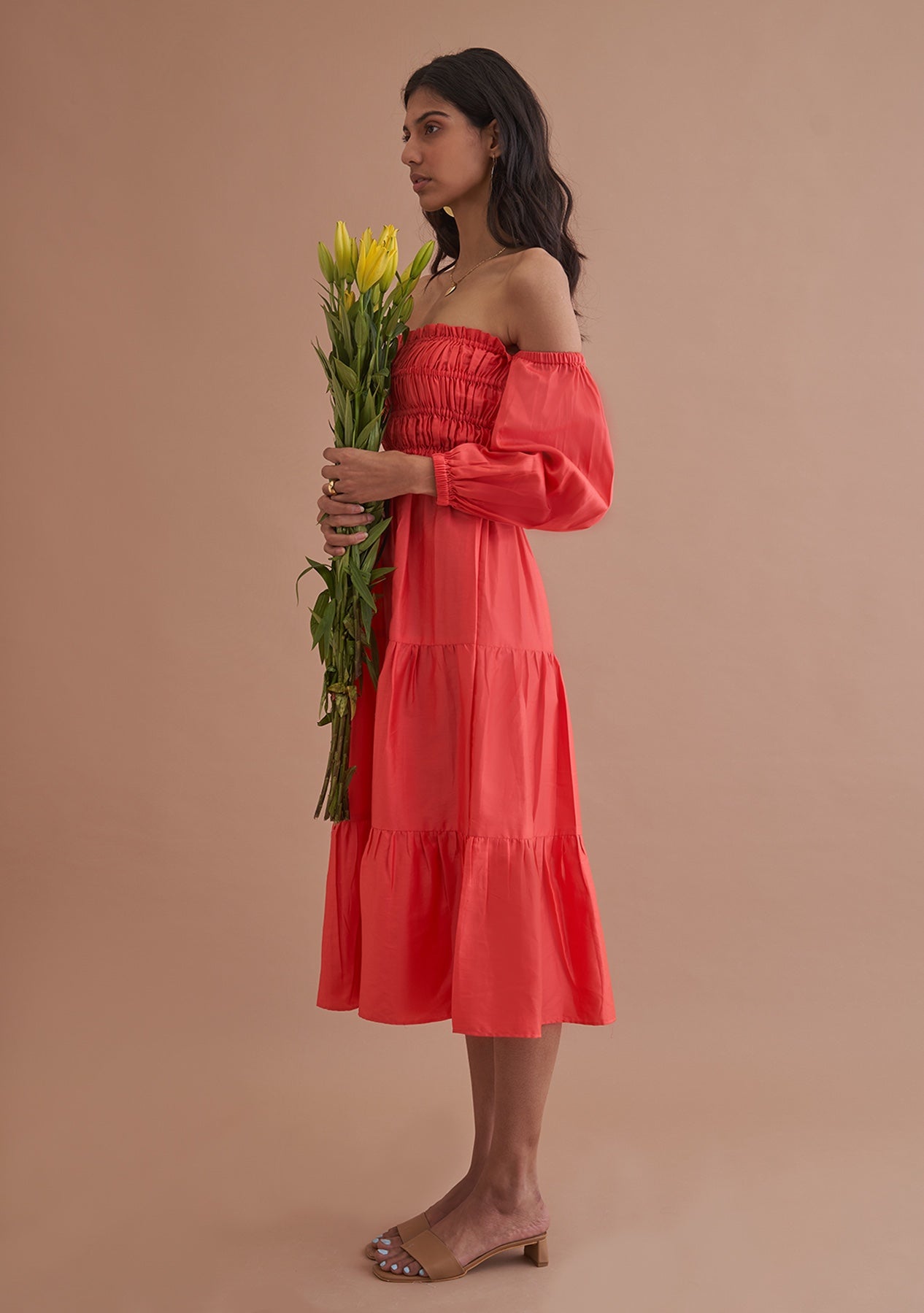 Amoshi Love Midi party wear Dress online - red Š—– amoshi.in