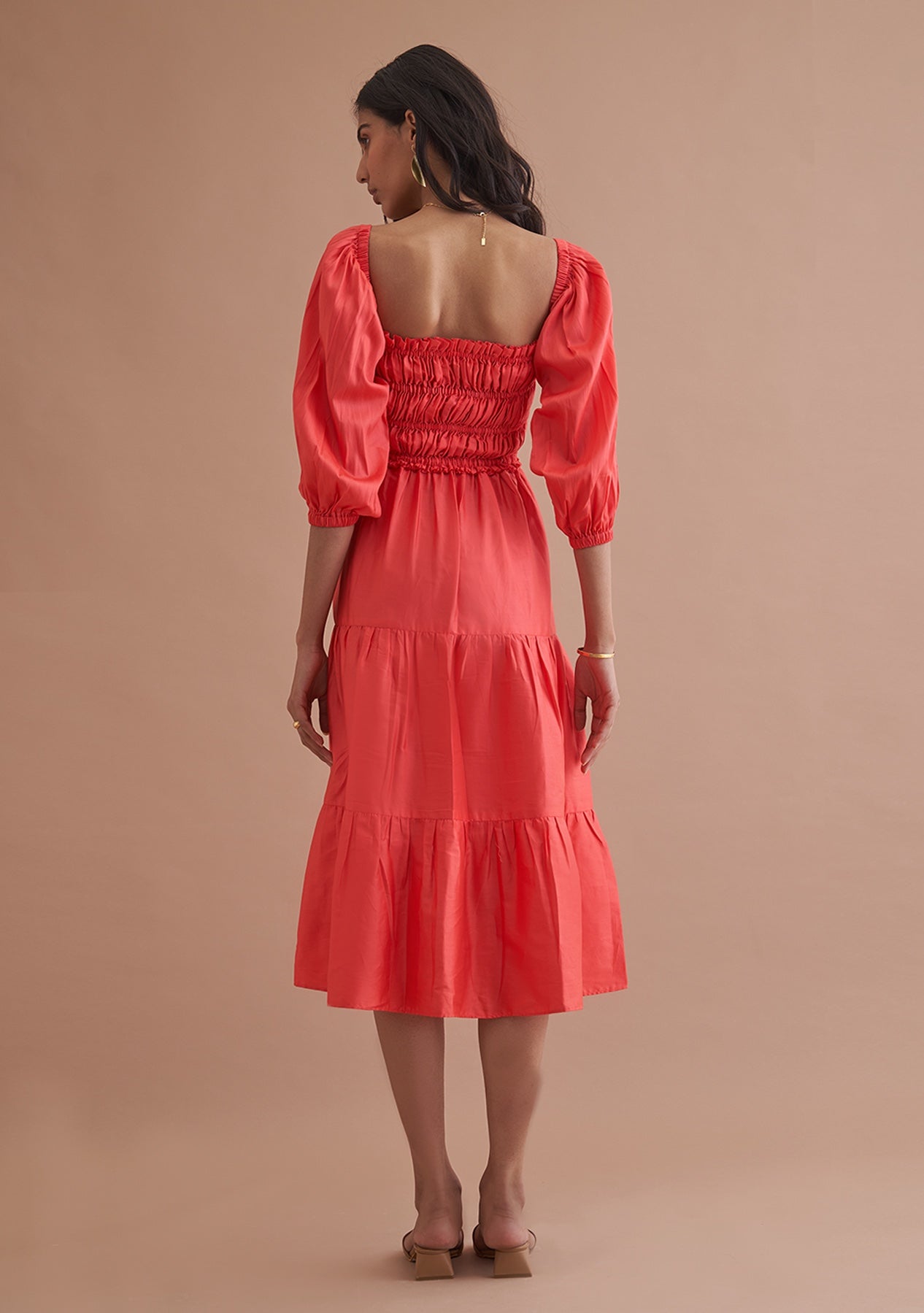 Amoshi Love Midi party wear Dress online - red Š—– amoshi.in