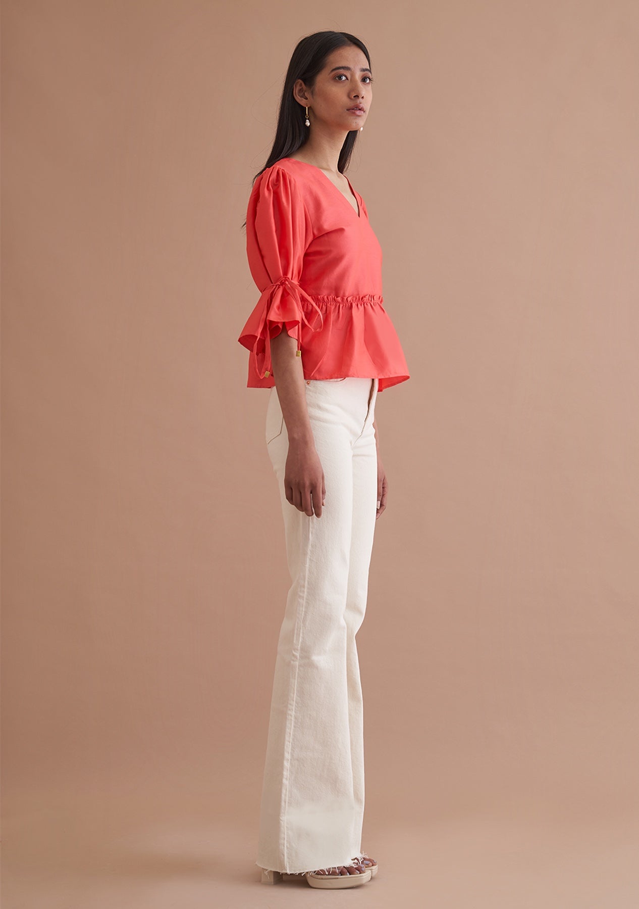 Amoshi Peplum Top - red Š—– amoshi.in