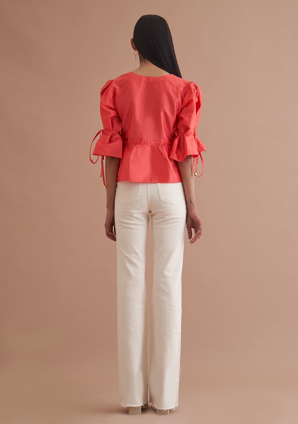Amoshi Peplum Top - red Š—– amoshi.in