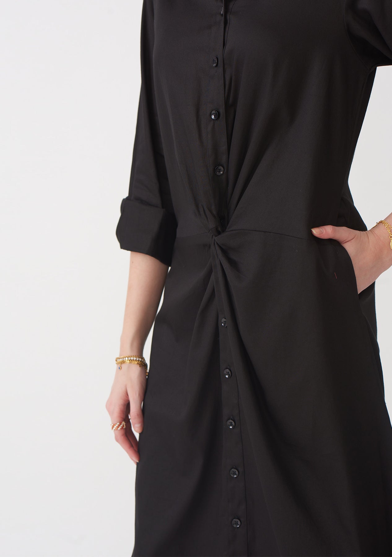 Mimi Midi Dress (Black)