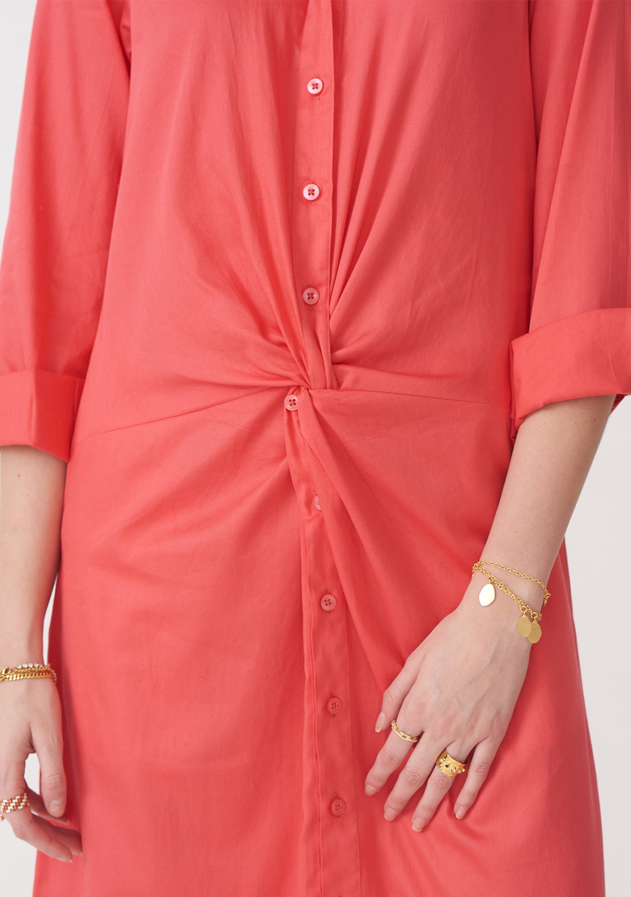 Mimi Midi Dress (Vermilion)