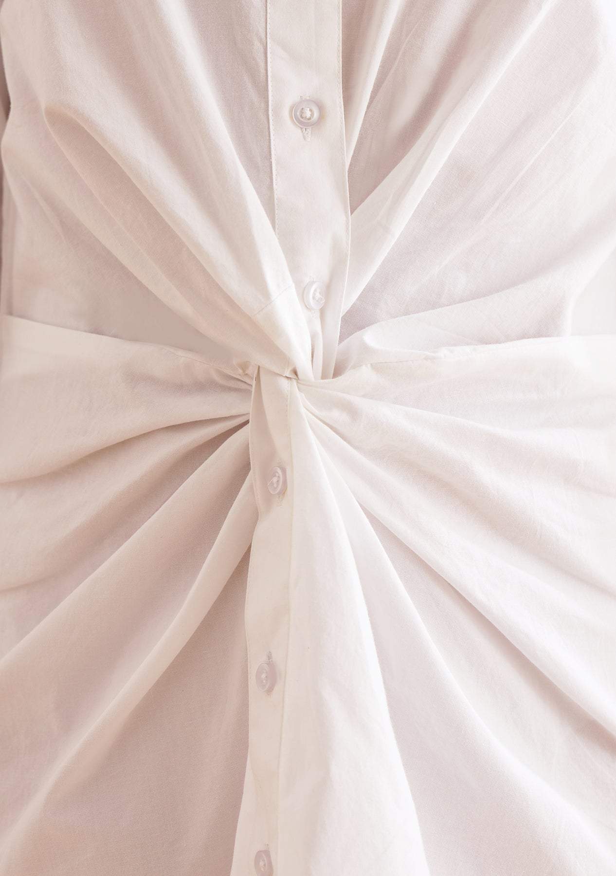 Twyla Shirt Dress-Amoshi-Front knot shirt dress