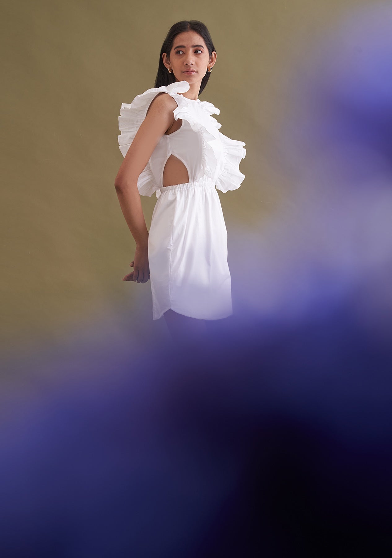 Amoshi Poppy Mini party wear Dress online - white Š—– amoshi.in