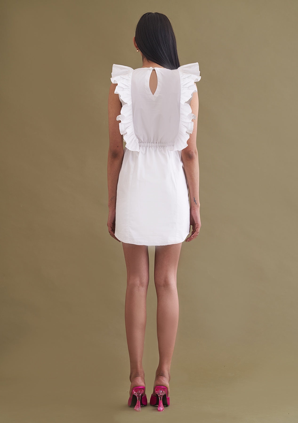 Amoshi Poppy Mini party wear Dress online - white Š—– amoshi.in