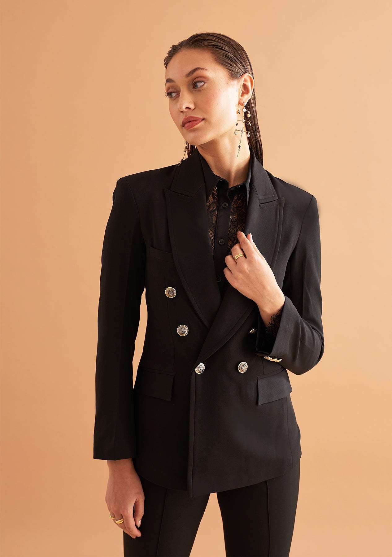 Zendaya Blazer-Amoshi-Double Breasted Blazer