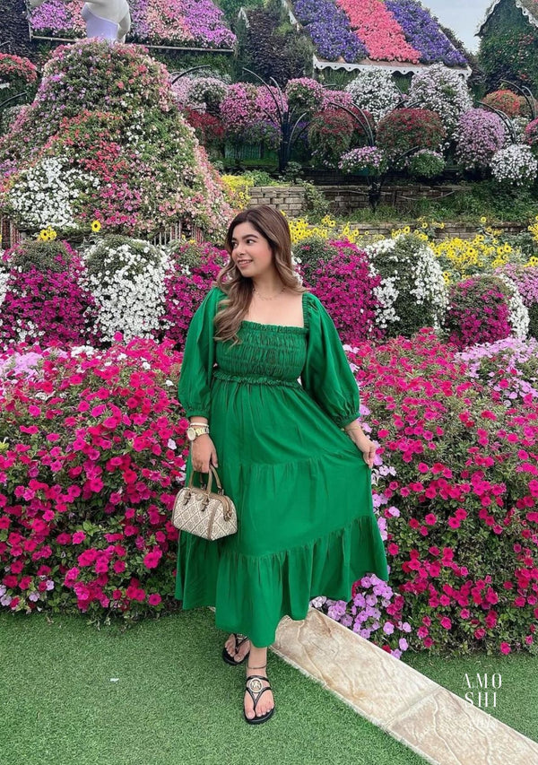 Sanjogta Chawla As seen in our Love Midi Dress (Green)