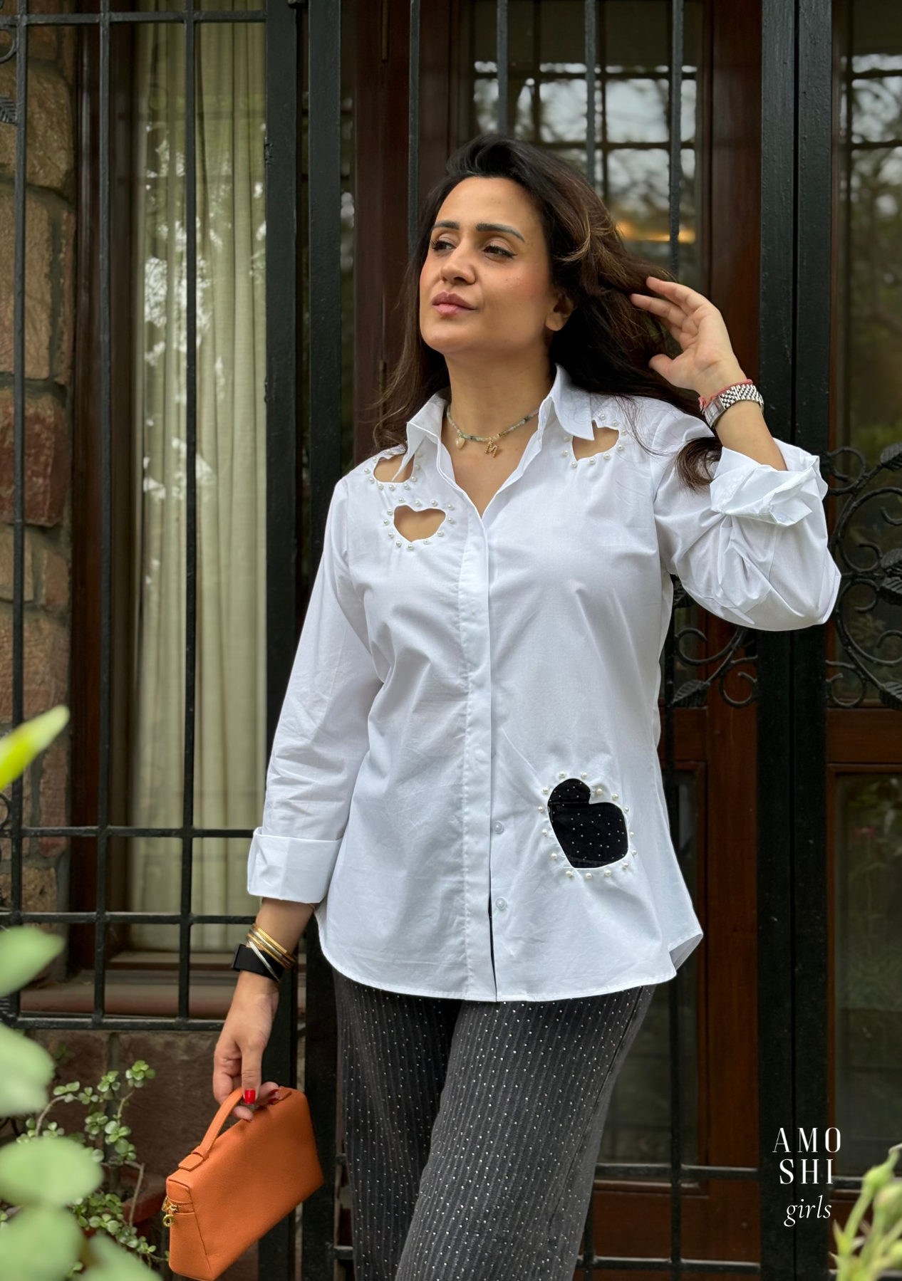 Amore Shirt (White) As Seen on Mitali Wadhwa