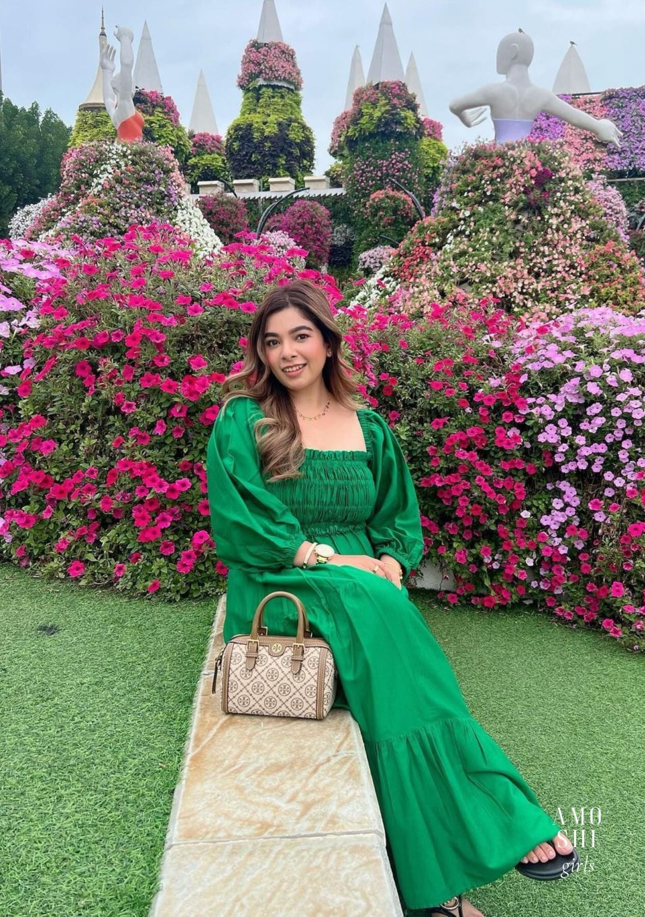 Sanjogta Chawla As seen in our Love Midi Dress (Green)