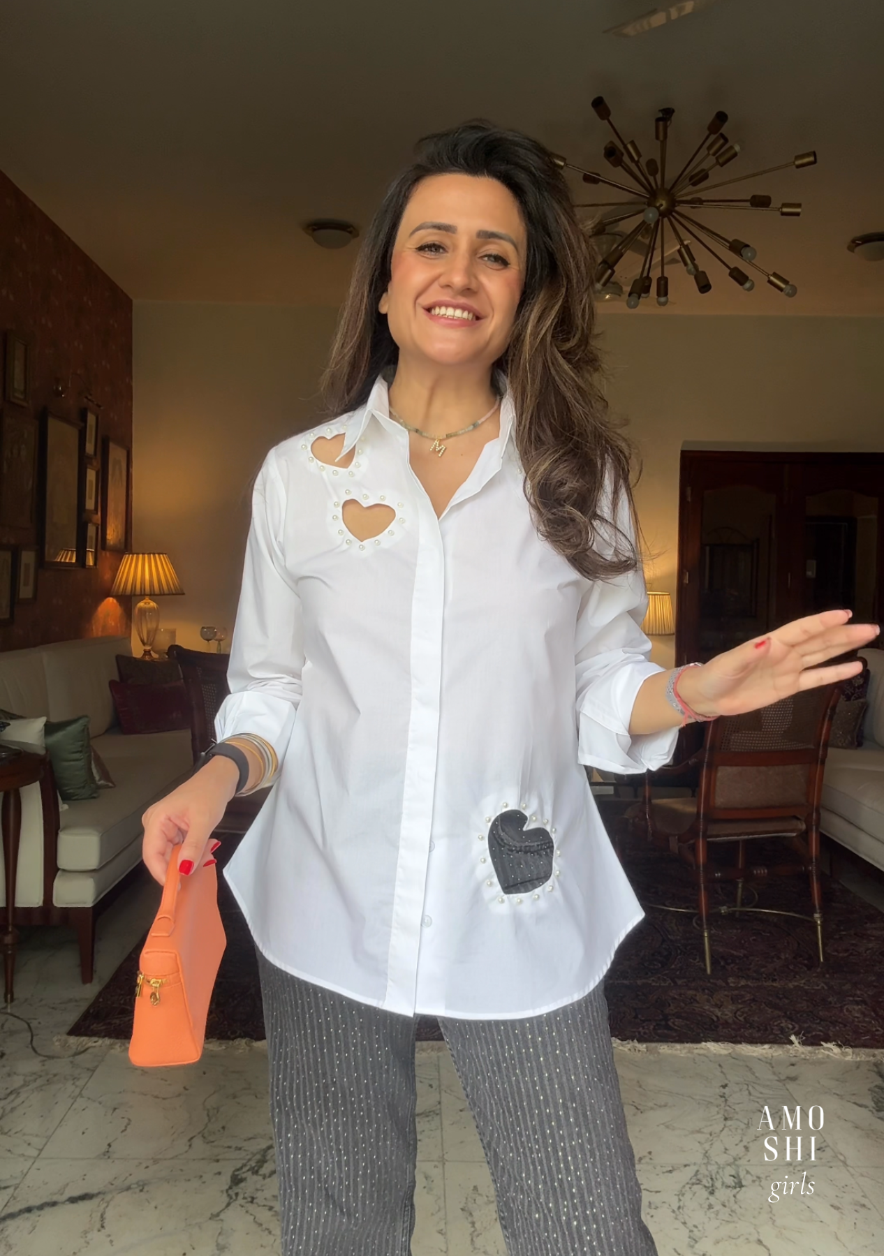 Amore Shirt (White) As Seen on Mitali Wadhwa