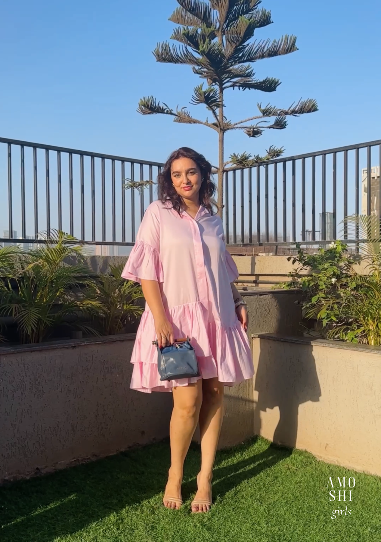 Marni Mini Dress (Pink) As Seen On Appurva Rampal