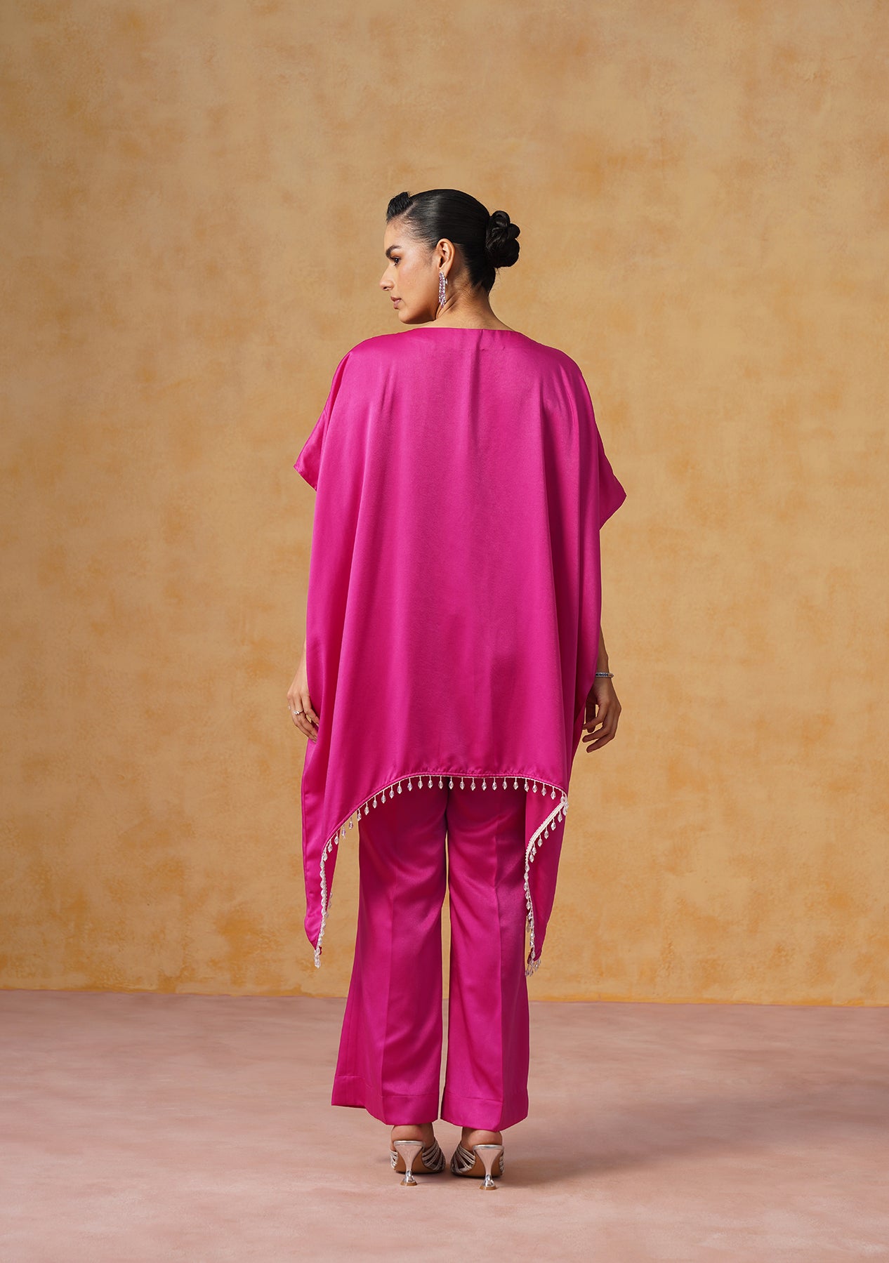 Amara Kaftan Co-ord Set (Fuschia)