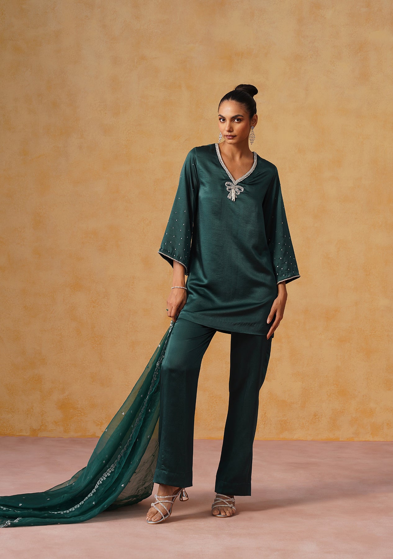 Alya Suit Set (Bottle Green)