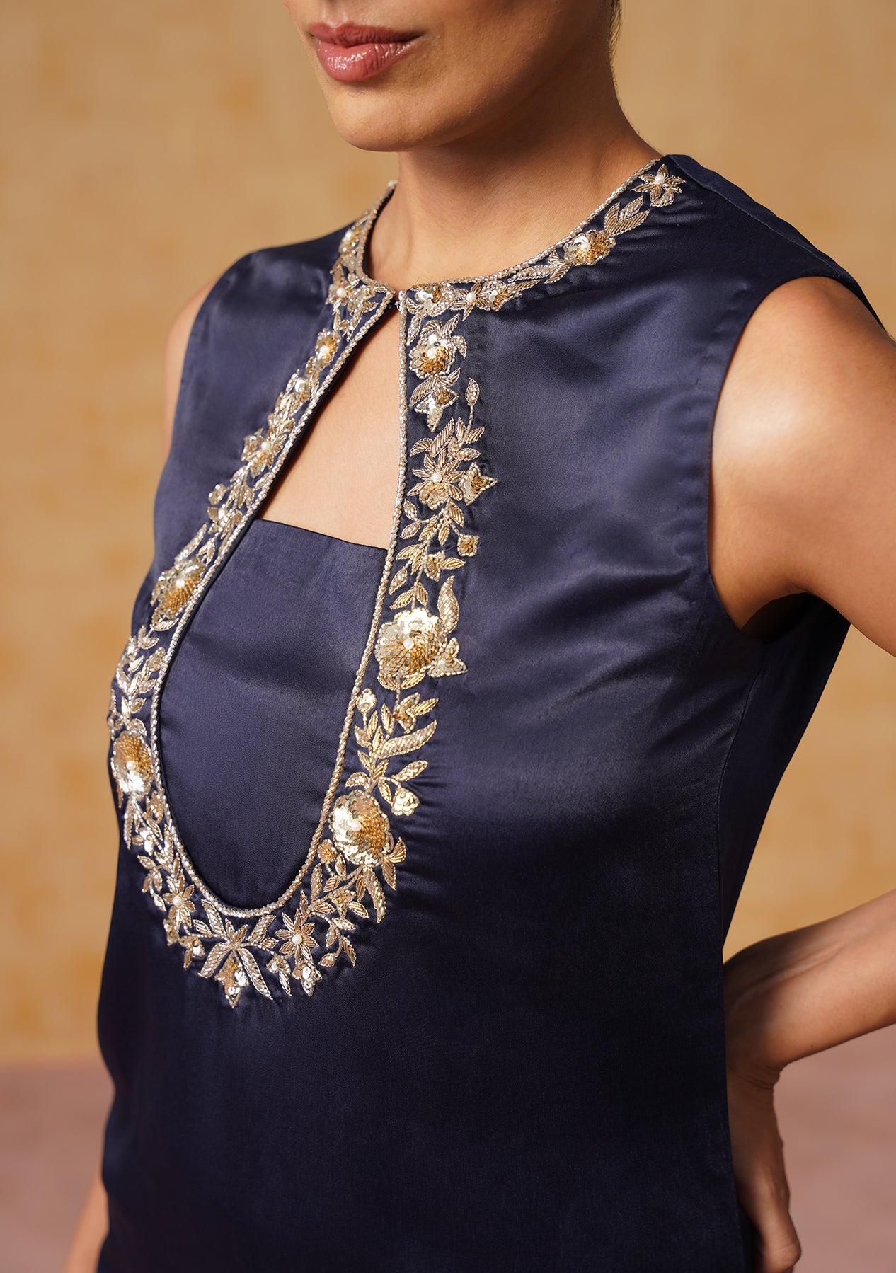 Sana Suit Set (Navy Blue)