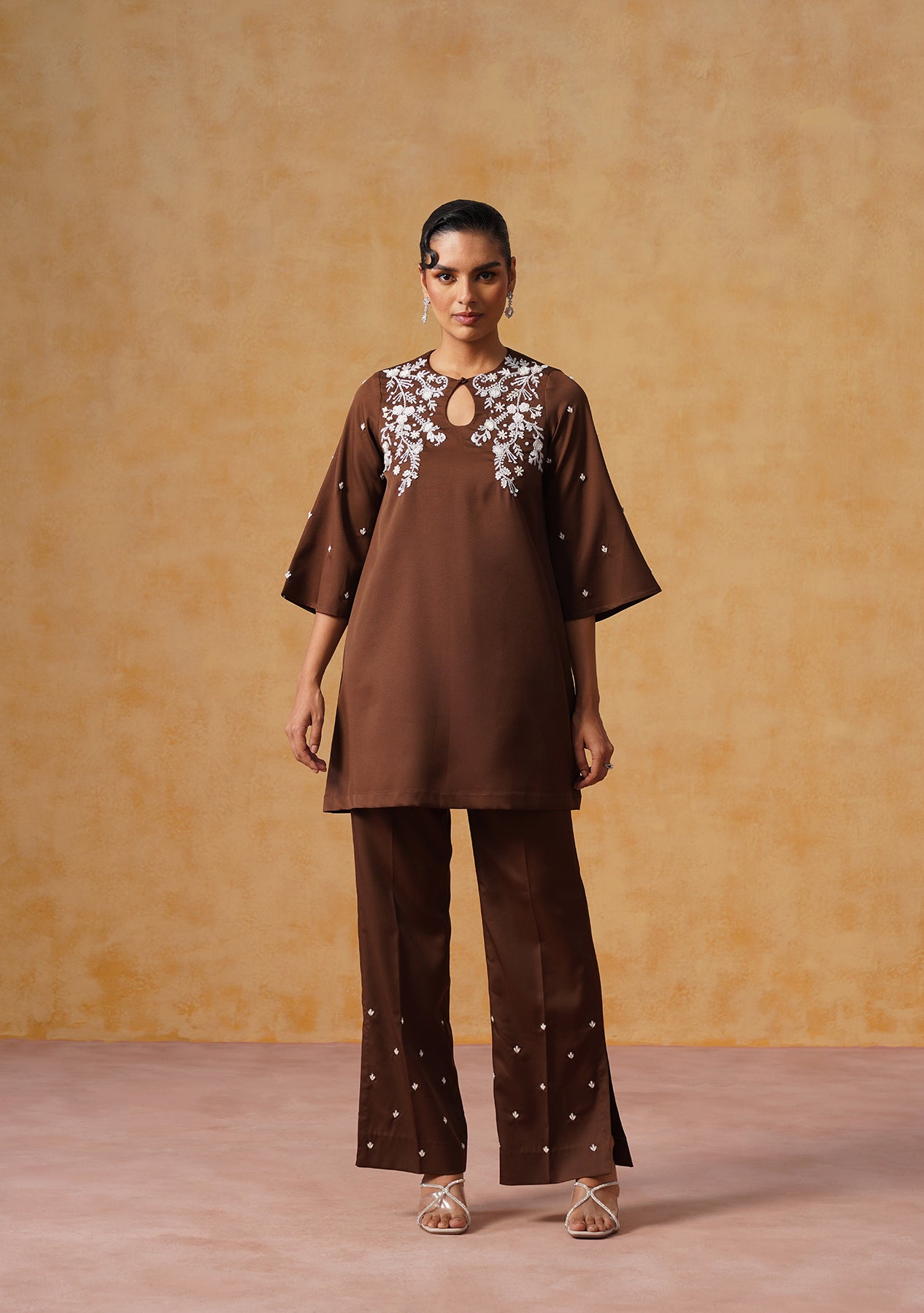 Ziya Co-ord Set (Chocolate Brown)