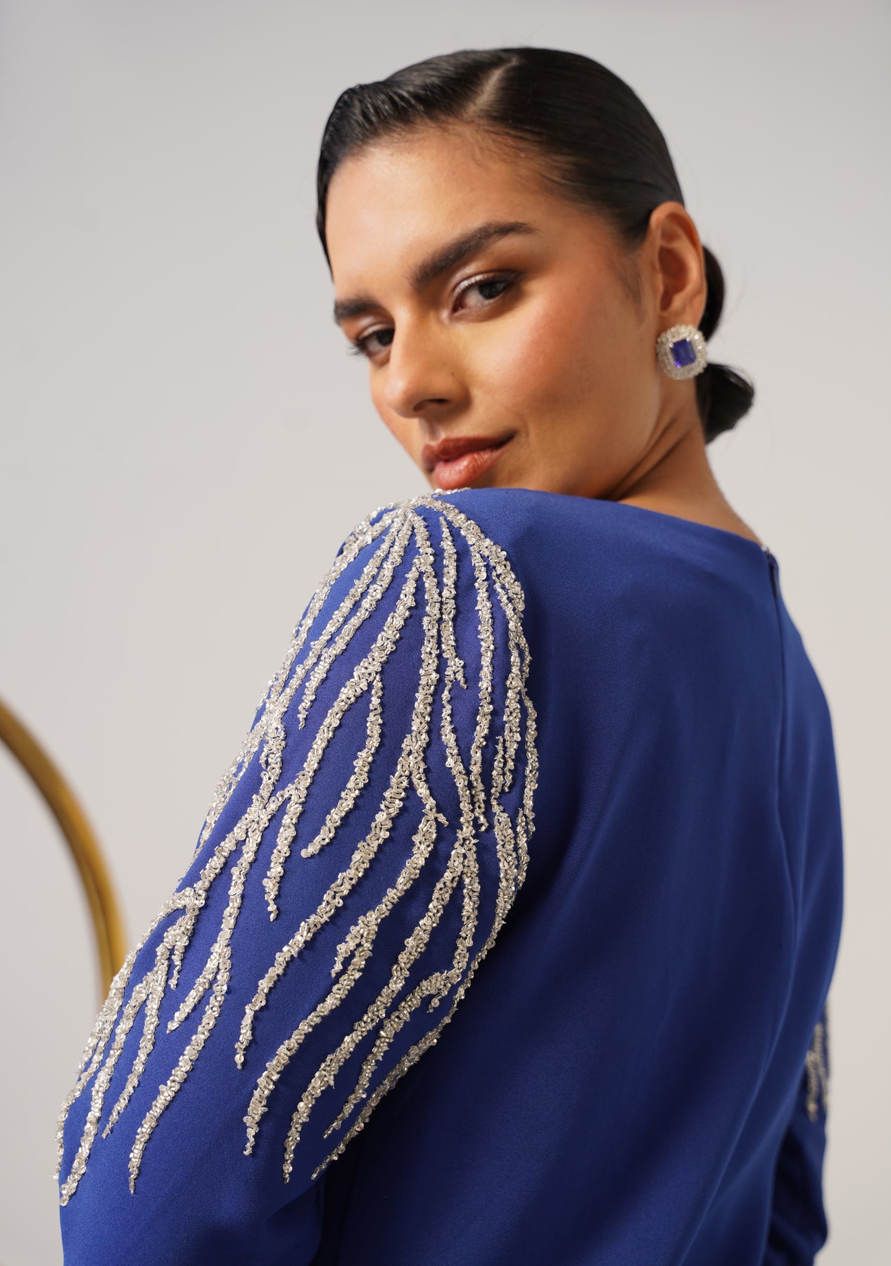 Zeb Midi Dress (Blue)