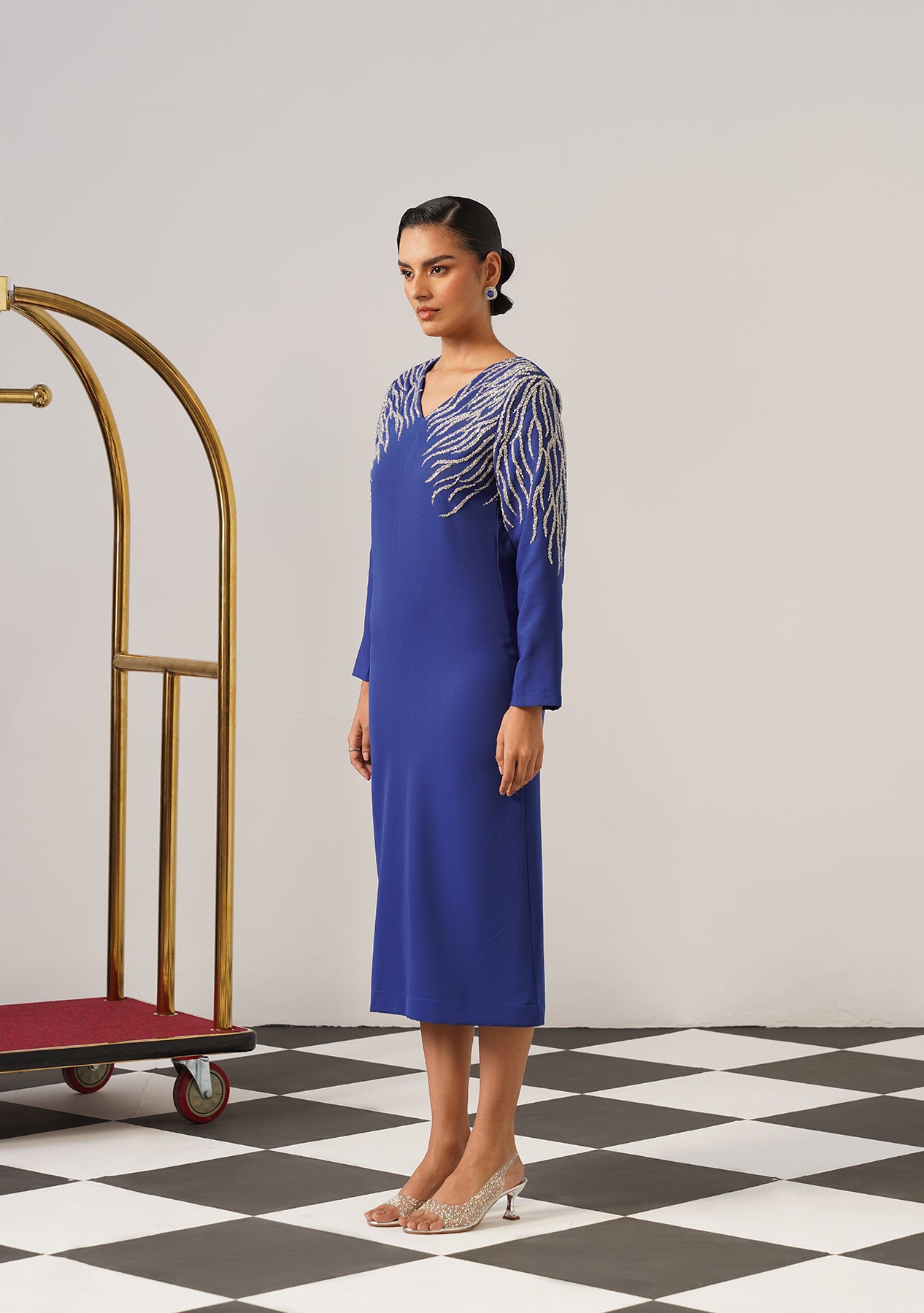 Zeb Midi Dress (Blue)