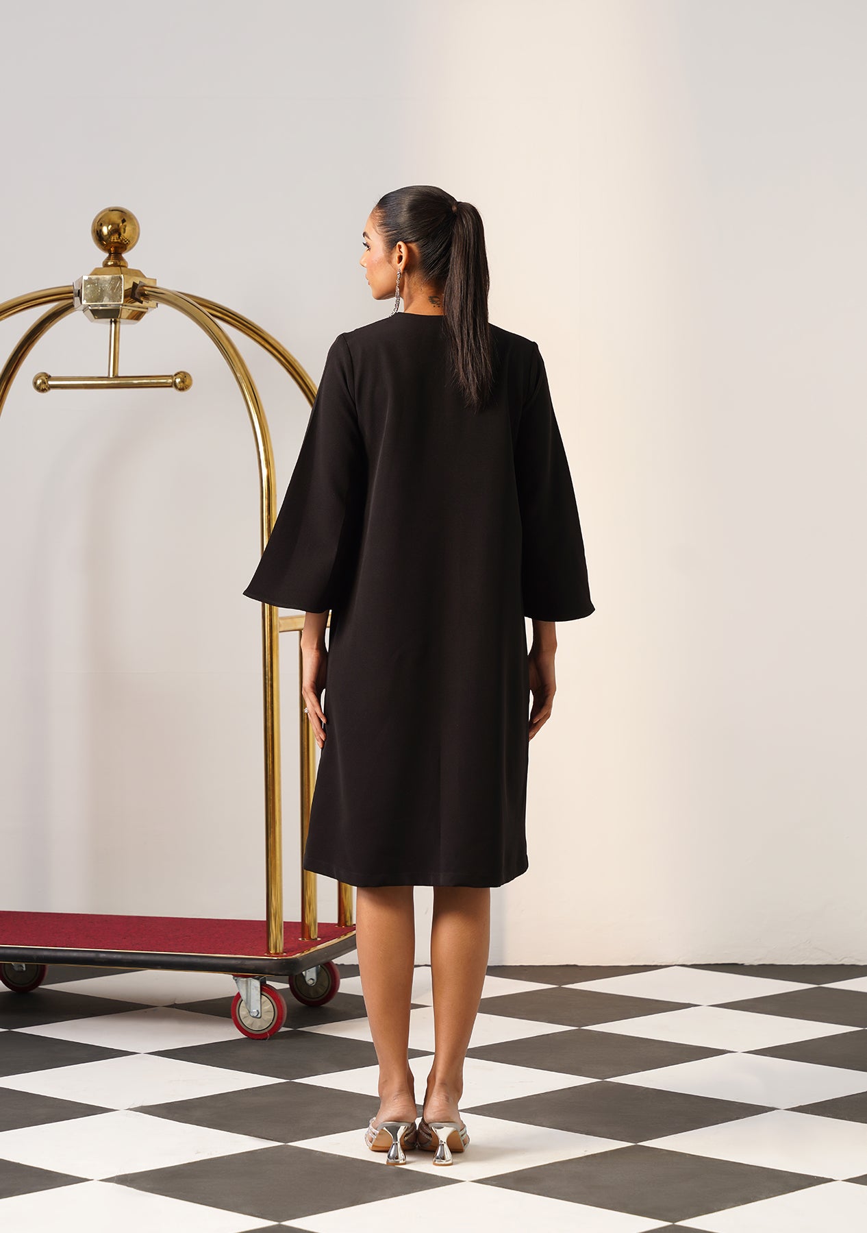 Starlight Midi Dress (Black)