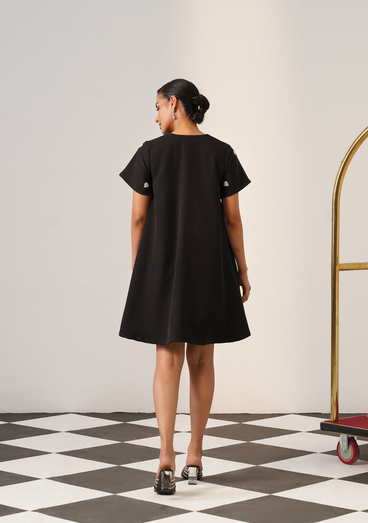 Lovelace Mini Dress (Black)