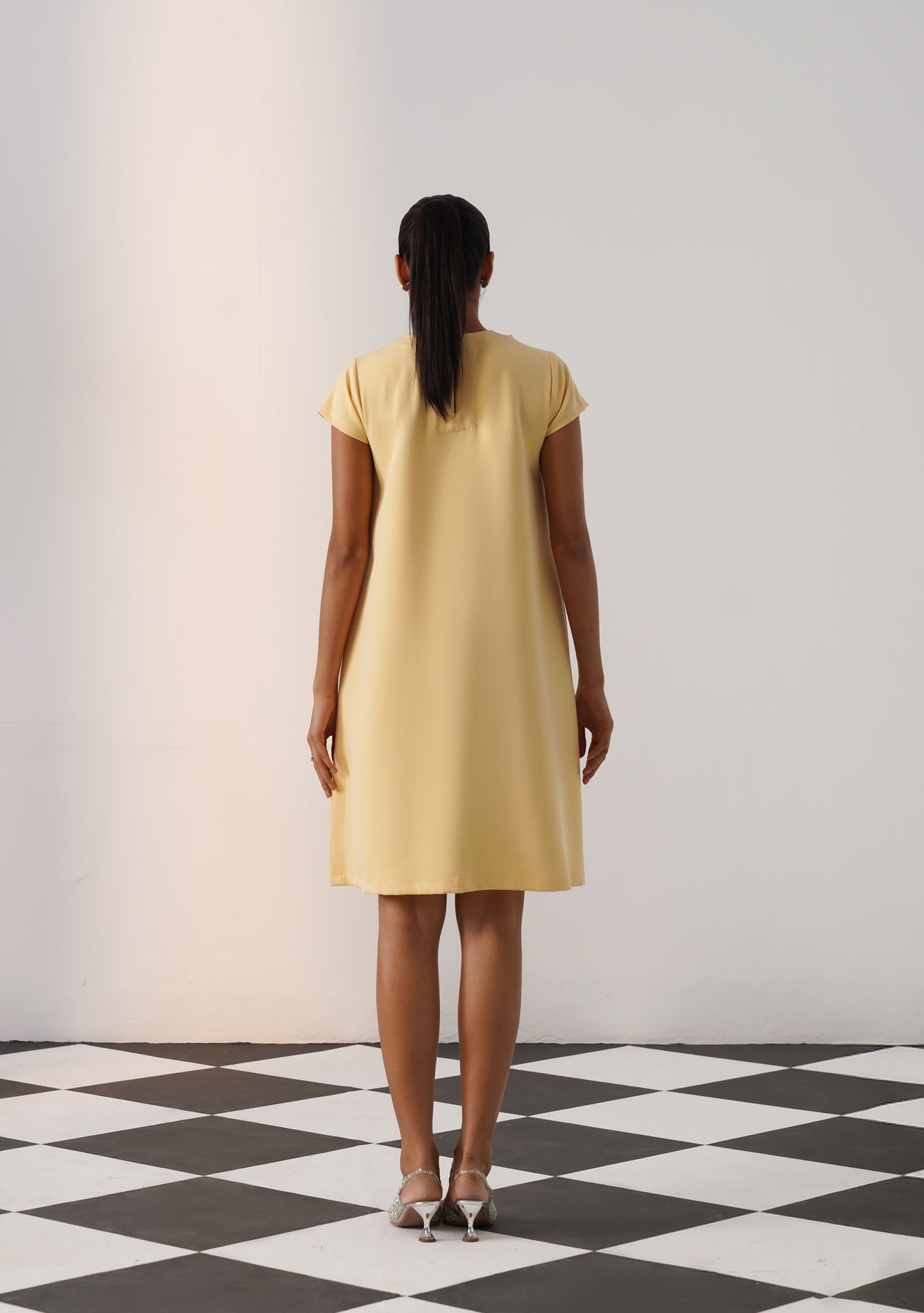 Cheetah Dress (Butter Yellow)