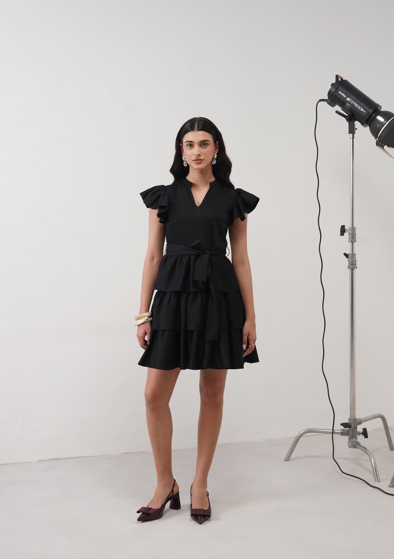 Juliet Mini Dress (Black)