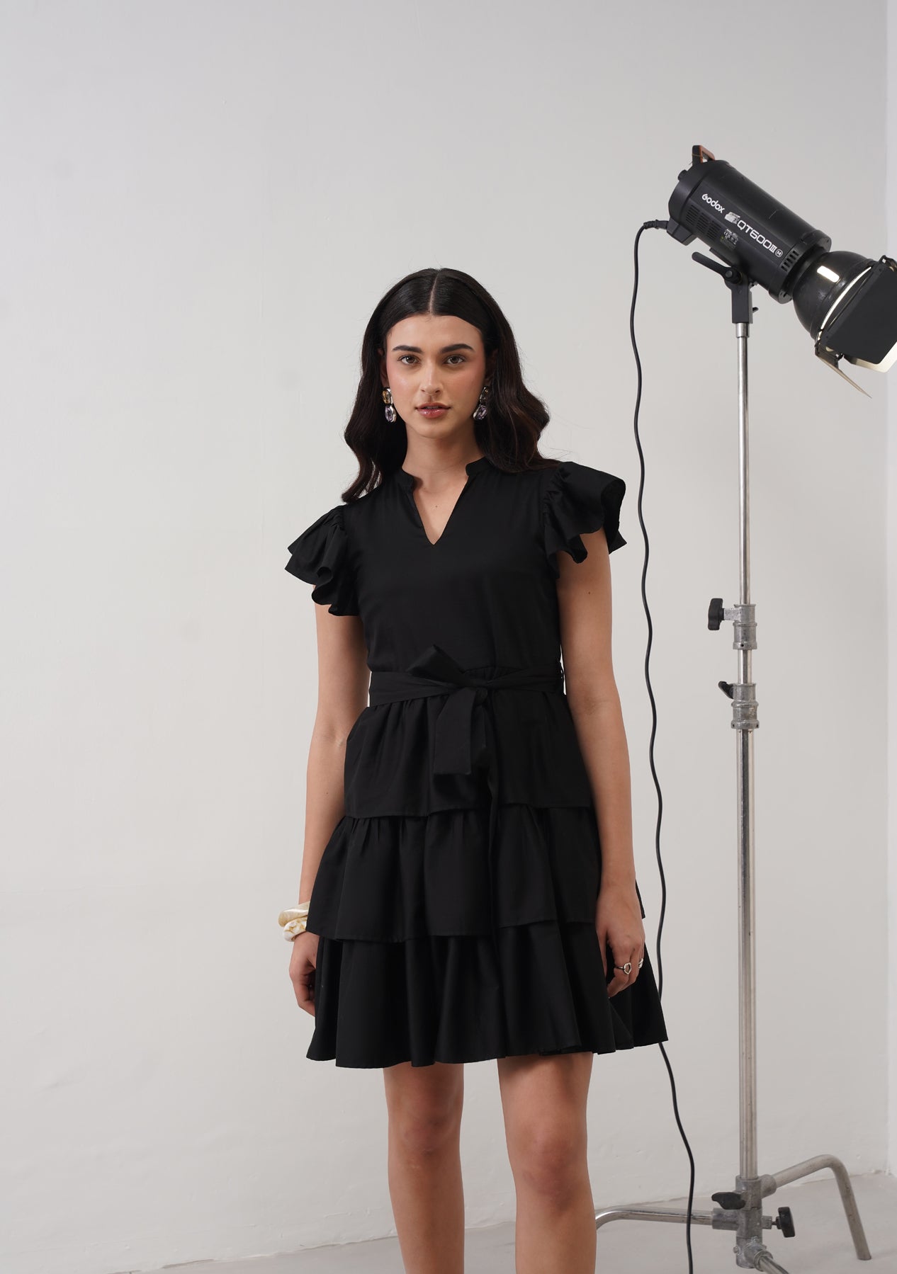 Juliet Mini Dress (Black)