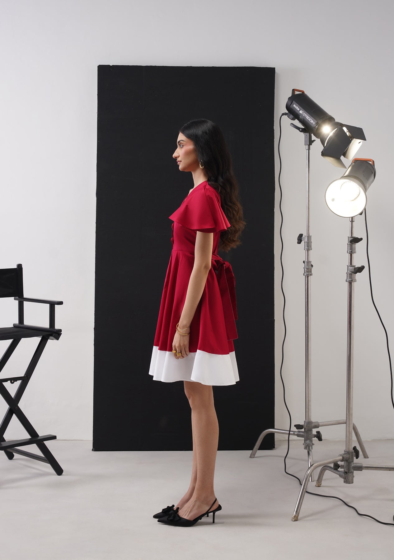 Selena Mini Dress (Cherry Red)