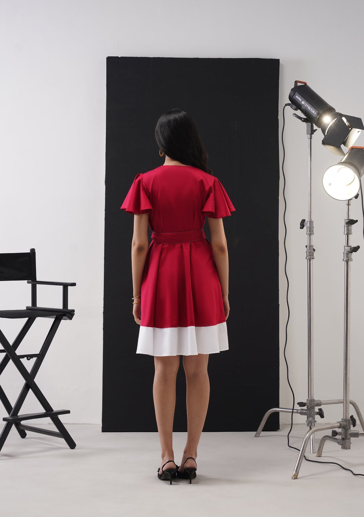 Selena Mini Dress (Cherry Red)