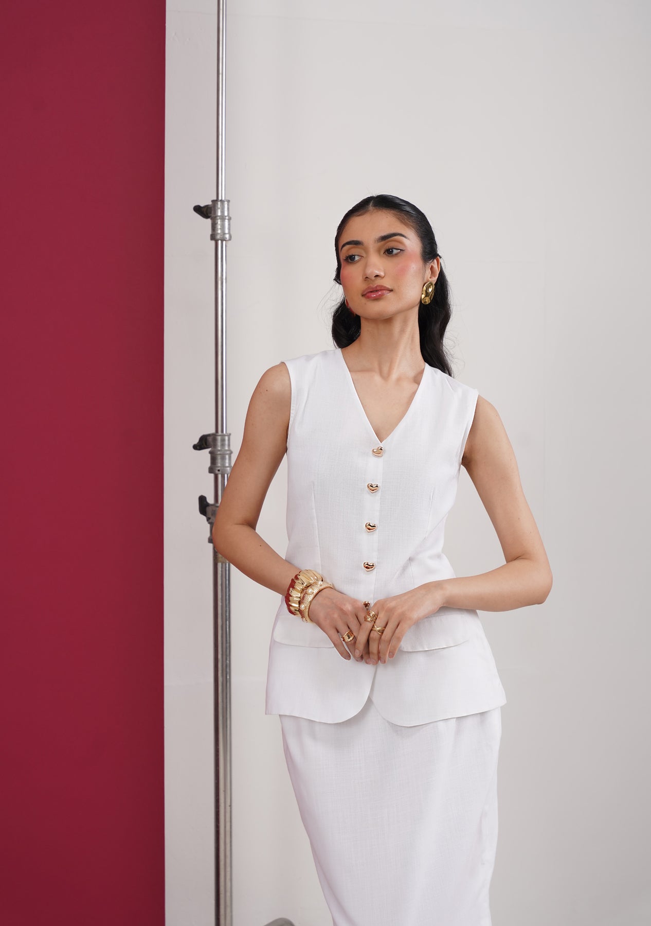 Ellie Waistcoat (Ivory)