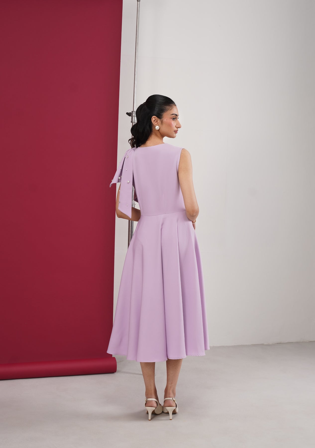 Cara Midi Dress (Lilac)