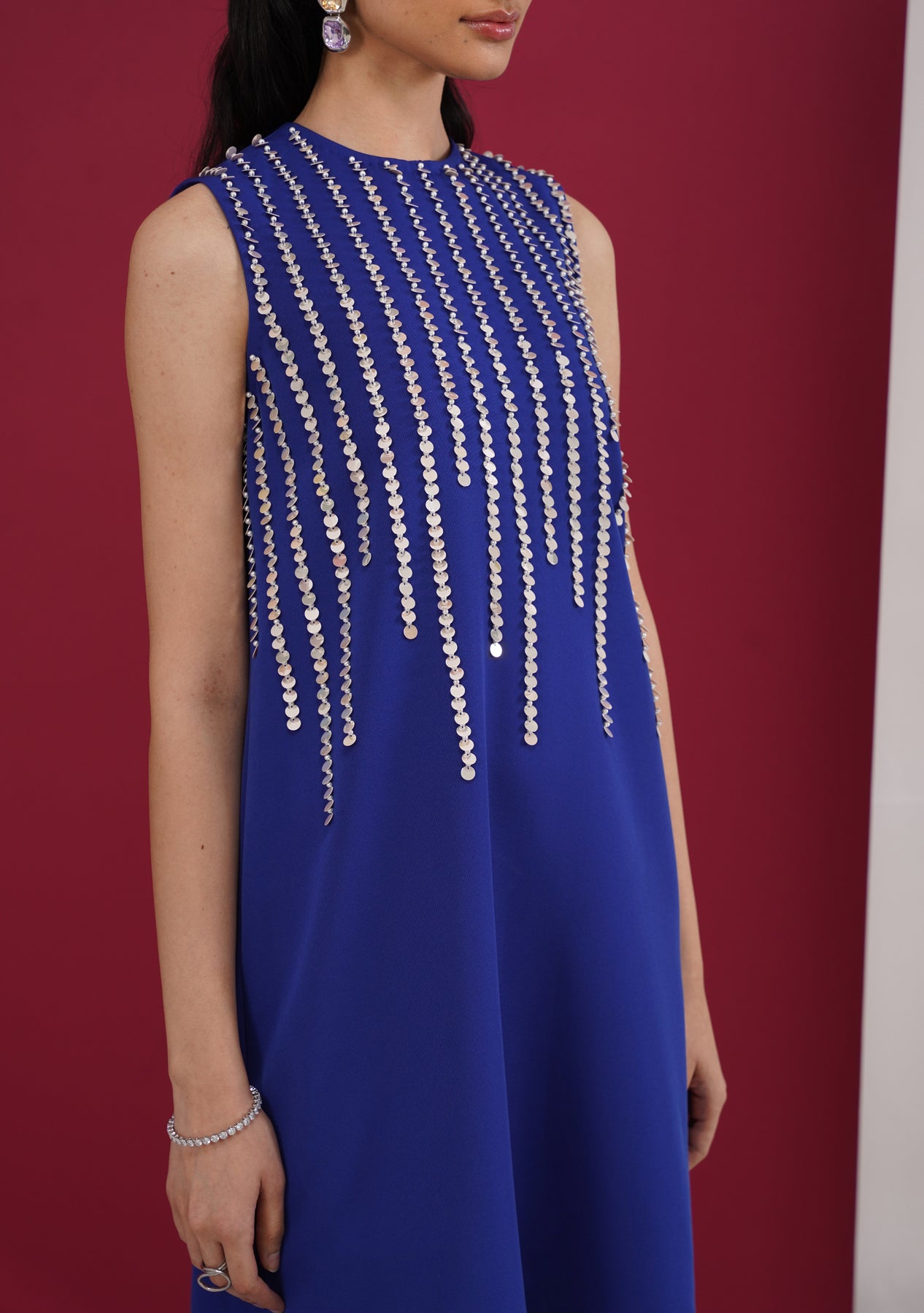 Patra Mini Dress (Blue)