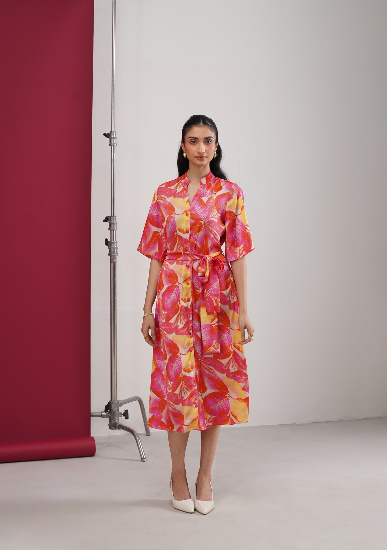 Tropical Midi Dress (Multi)