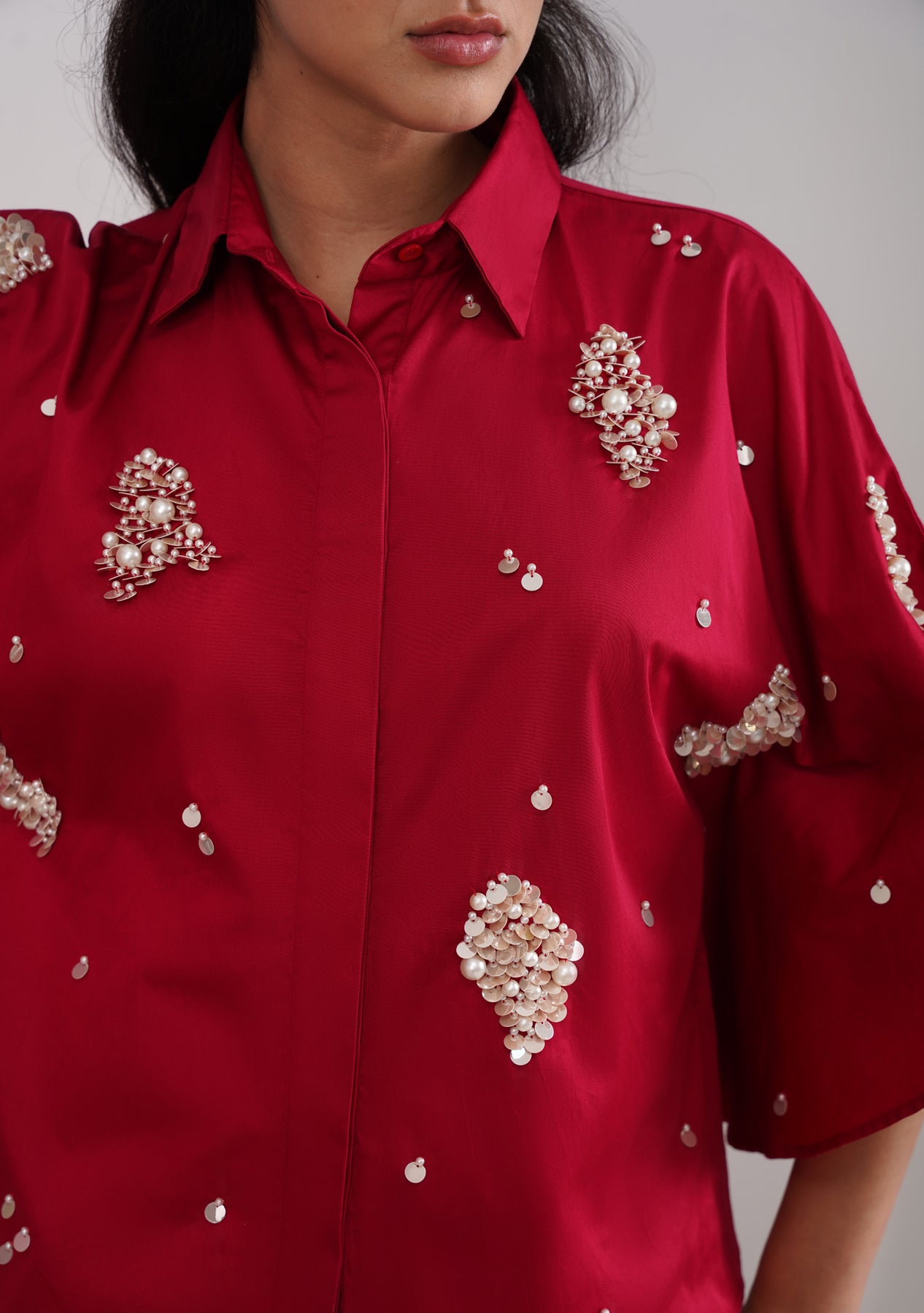 Cape Co-ord Set (Cherry Red)