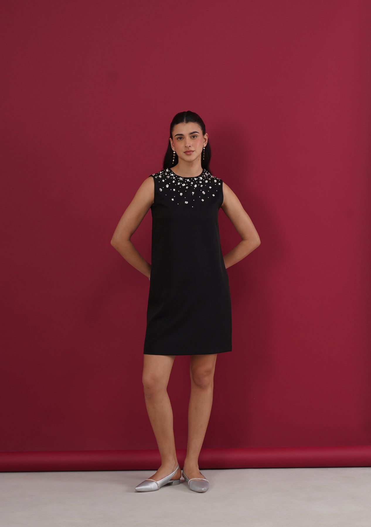 Heiress Mini Dress (Black)