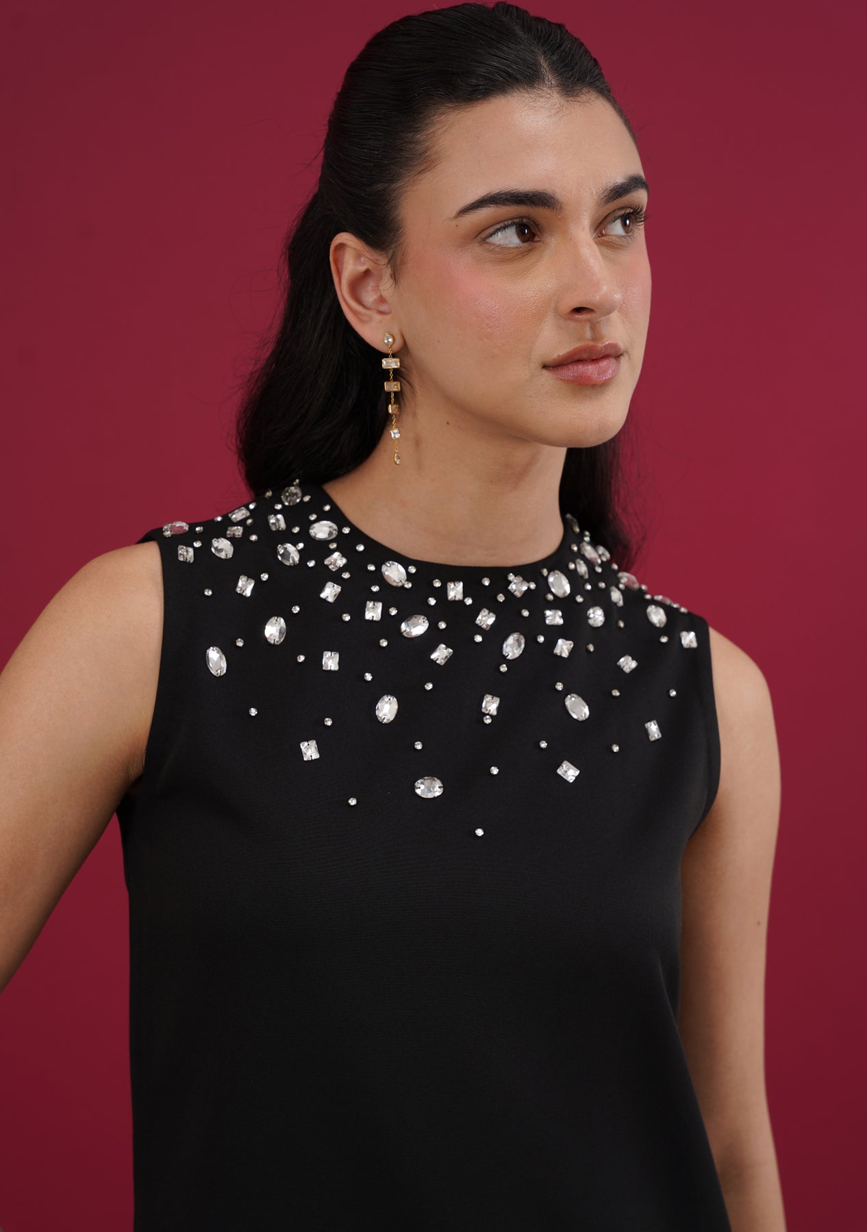 Heiress Mini Dress (Black)